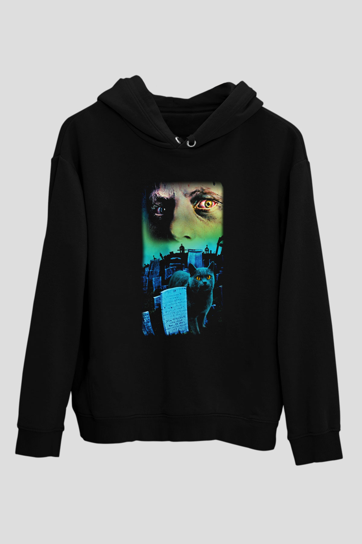 Pet Sematary Siyah Unisex Kapüşonlu Sweatshirt