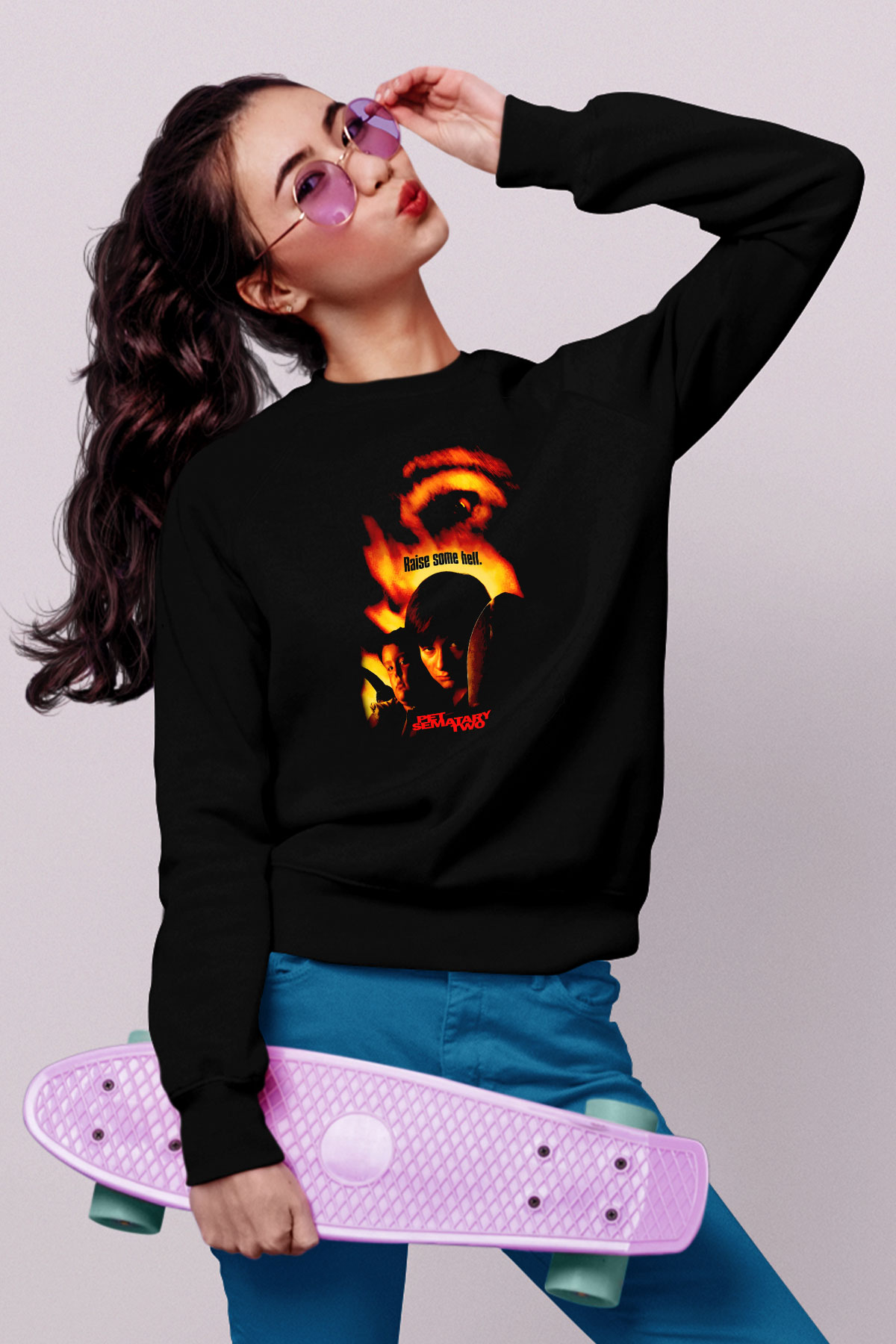 Pet Sematary Siyah Unisex  Sweatshirt