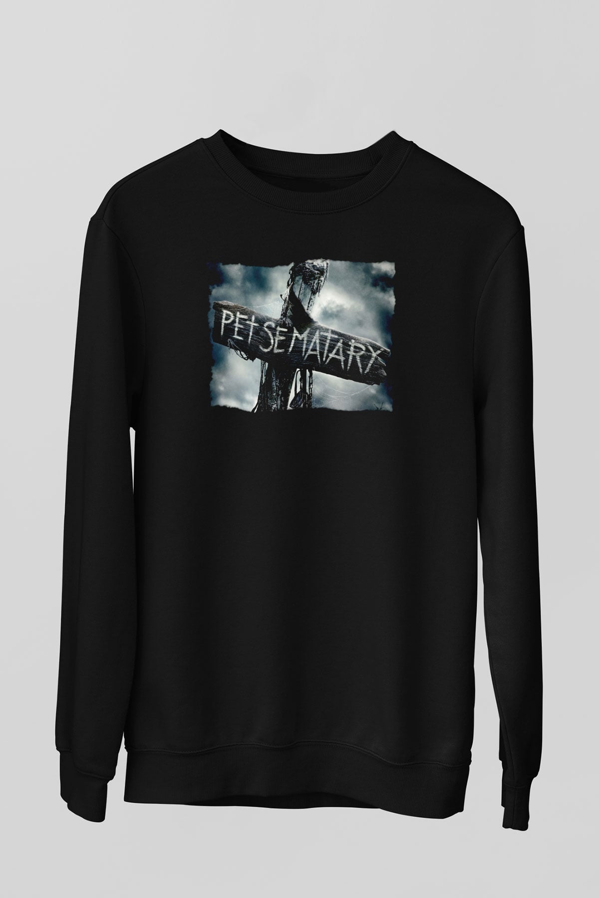 Pet Sematary Siyah Unisex  Sweatshirt