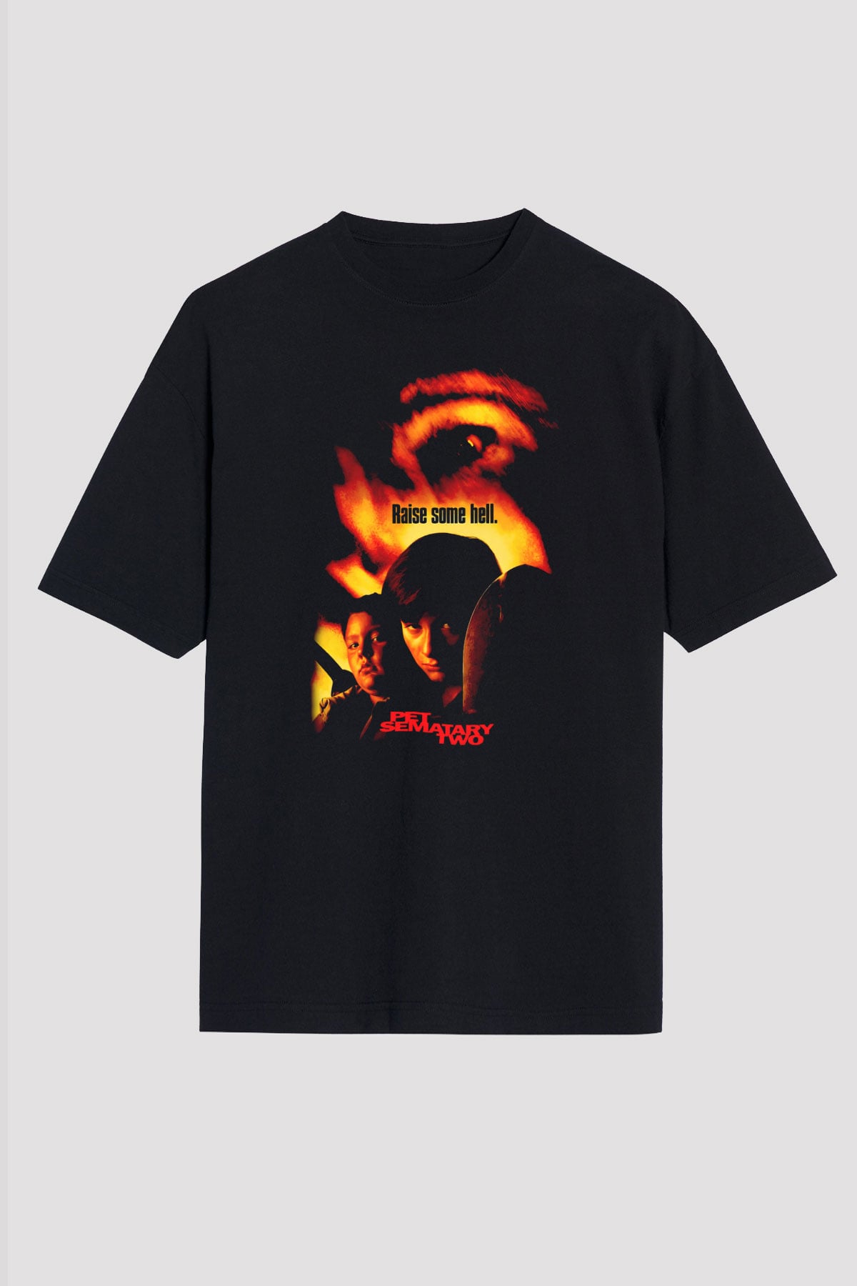 Pet Sematary Siyah Oversize Tişört