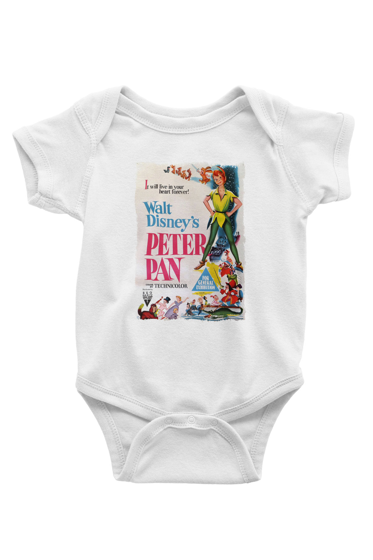 Peter Pan Beyaz Bebek Body - Zıbın