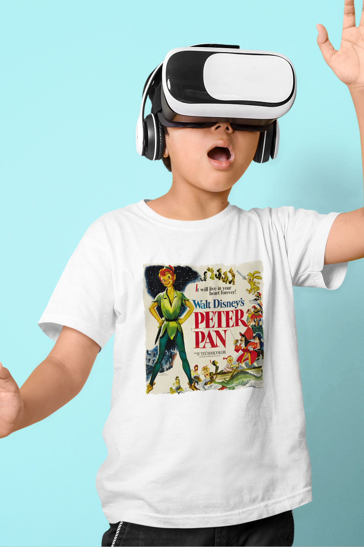 Peter Pan Beyaz Unisex Çocuk Tişört