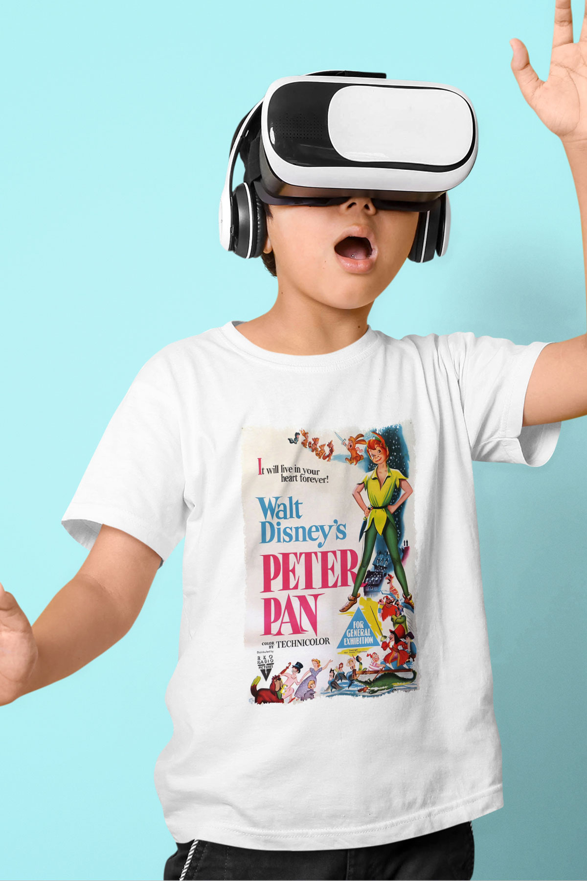 Peter Pan Beyaz Unisex Çocuk Tişört