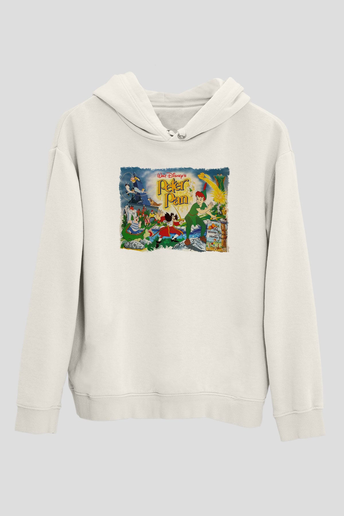 Peter Pan Beyaz Unisex Hoodie