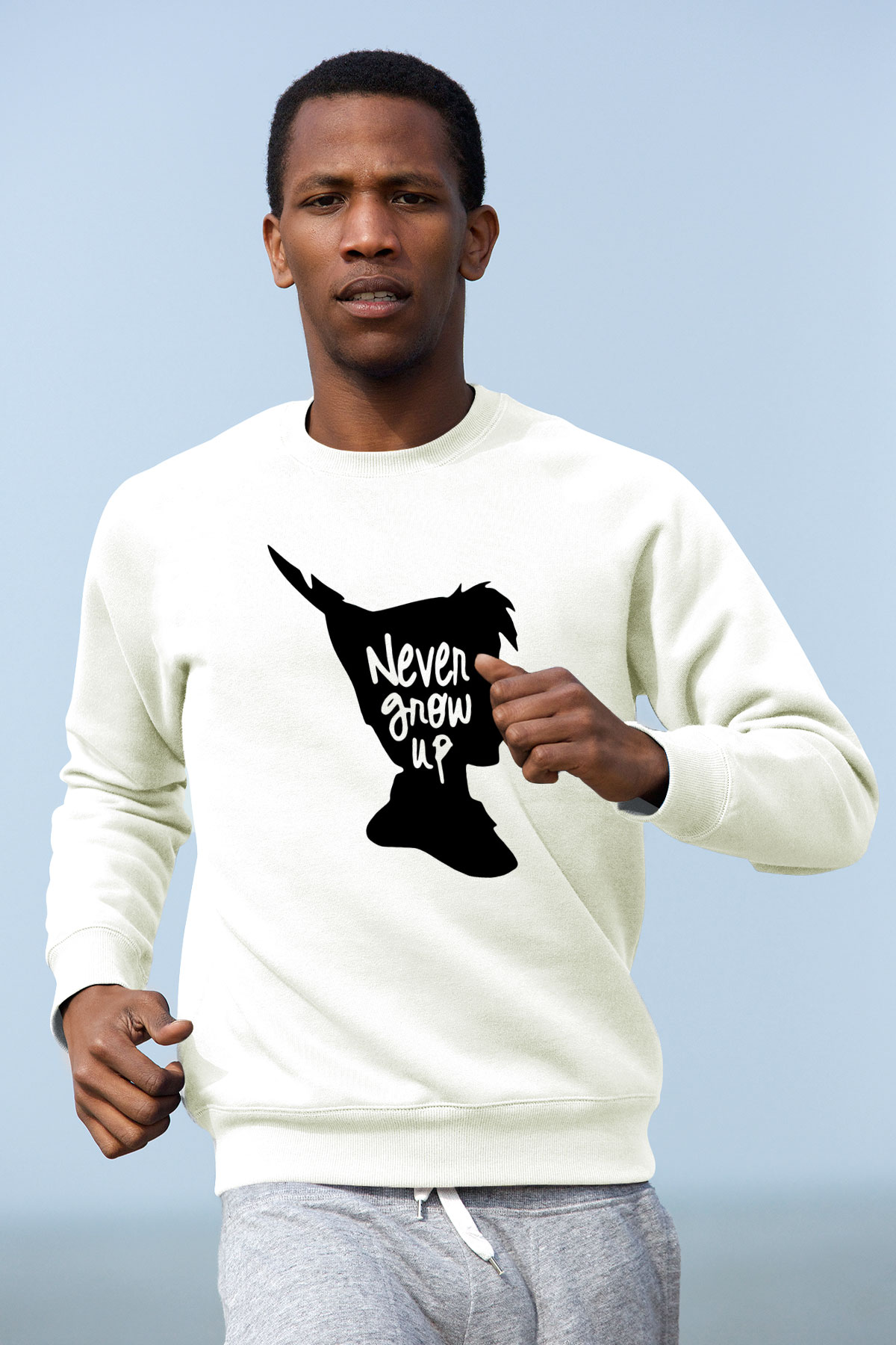 Peter Pan Beyaz Unisex Sweatshirt