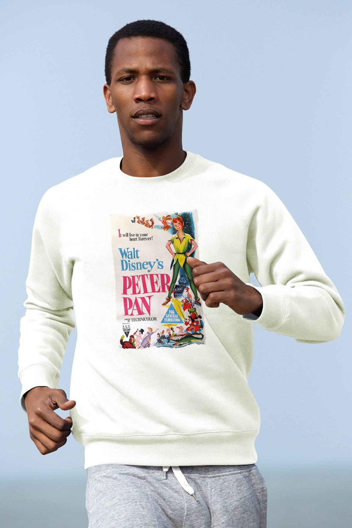 Peter Pan Beyaz Unisex Sweatshirt