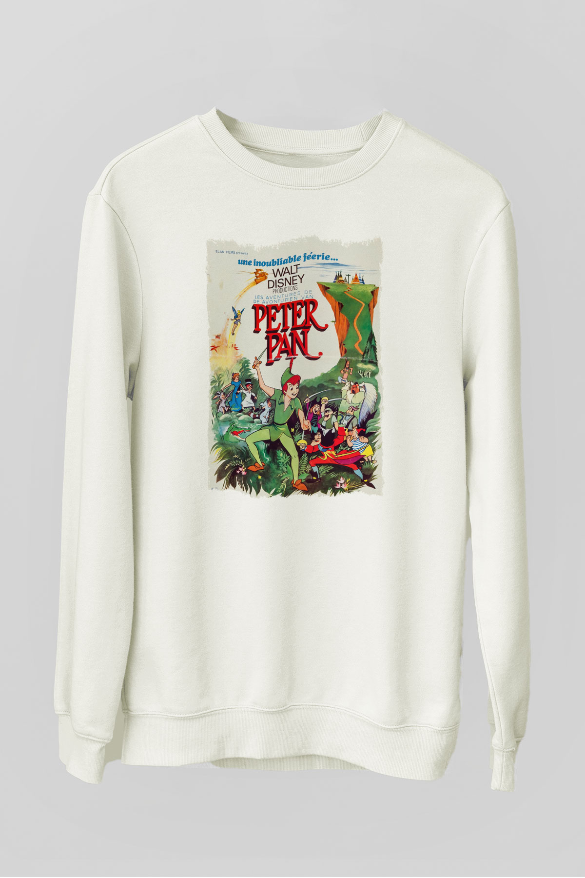 Peter Pan Beyaz Unisex Sweatshirt