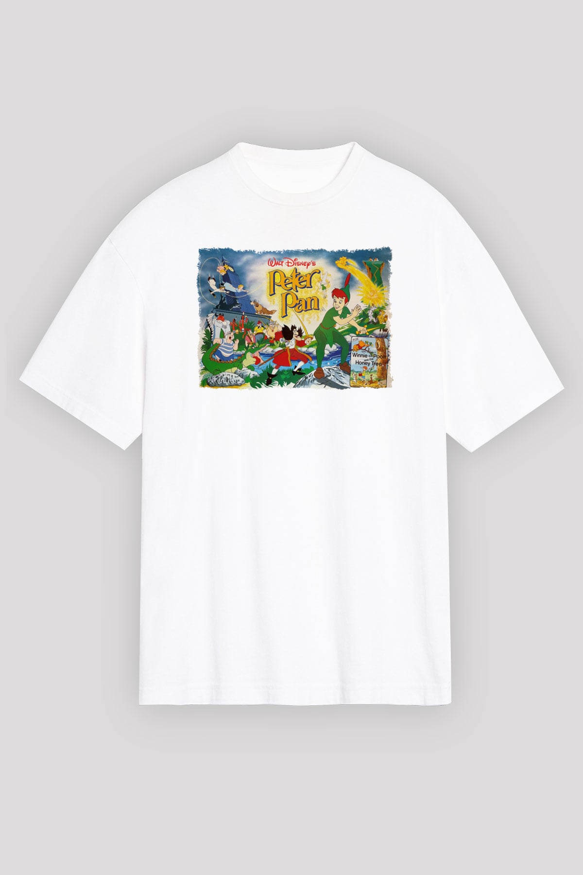 Peter Pan Beyaz Oversize Tişört Oversize T-shirt