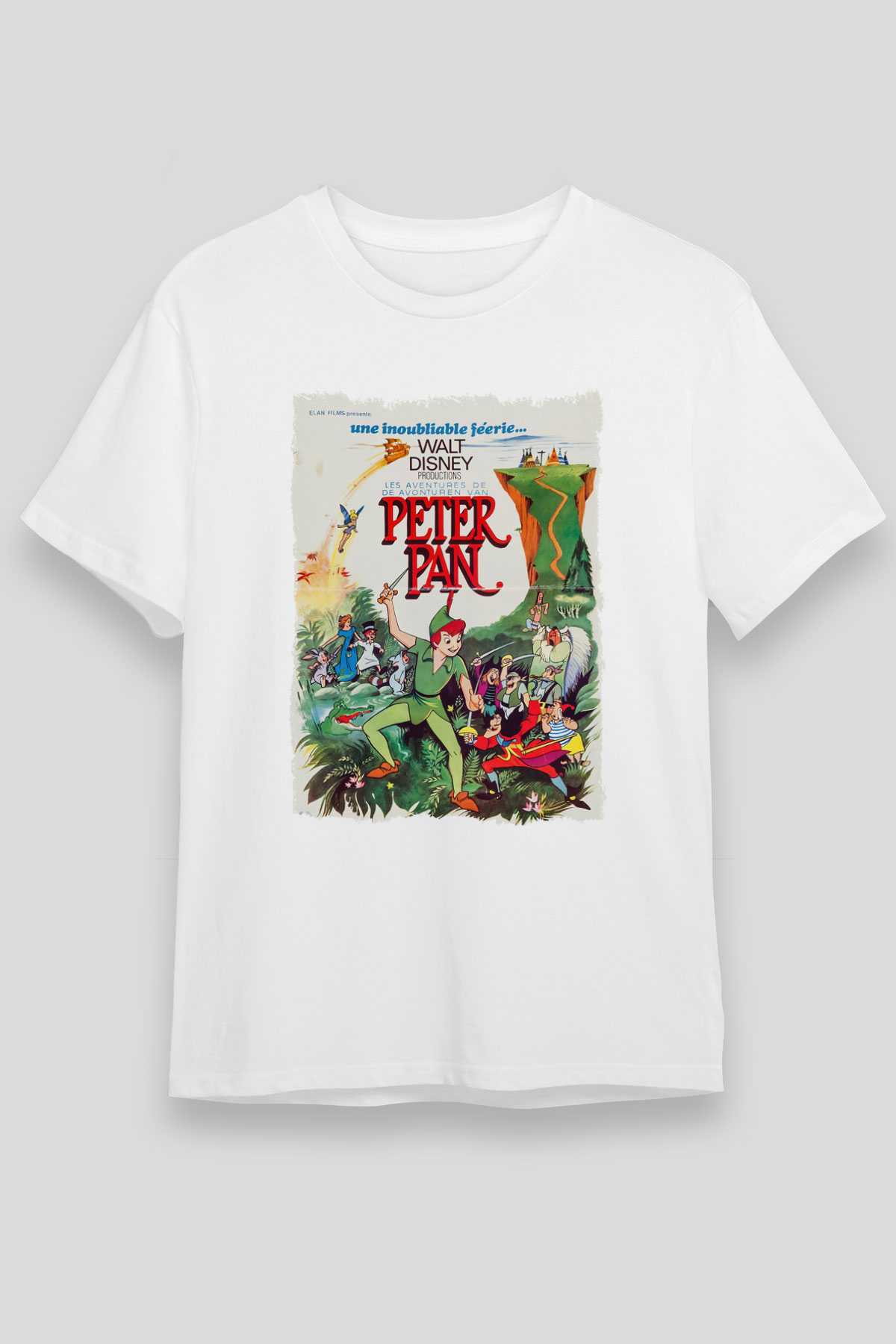 Peter Pan Beyaz Unisex Tişört T-Shirt