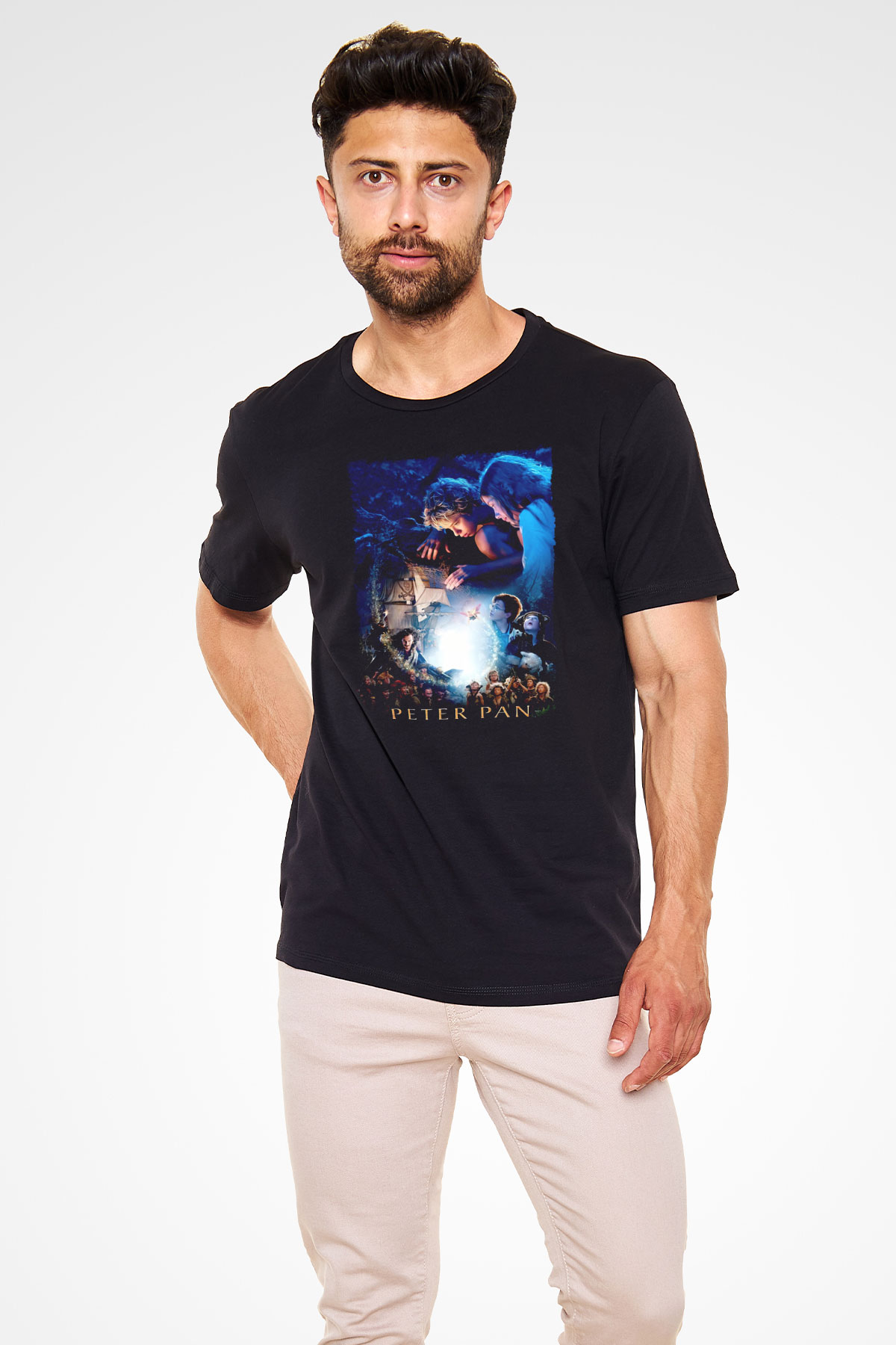 Peter Pan Siyah Unisex Tişört T-Shirt