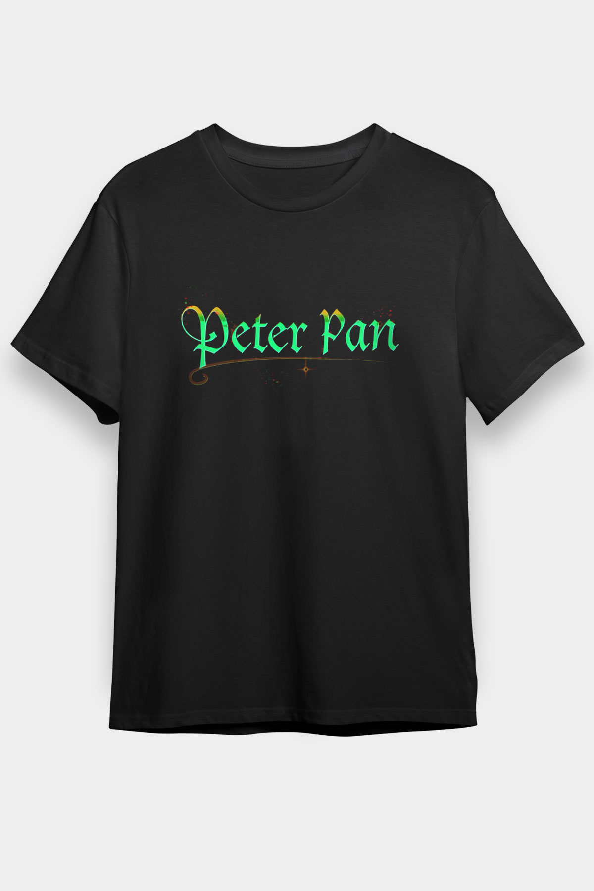 Peter Pan Siyah Unisex Tişört T-Shirt