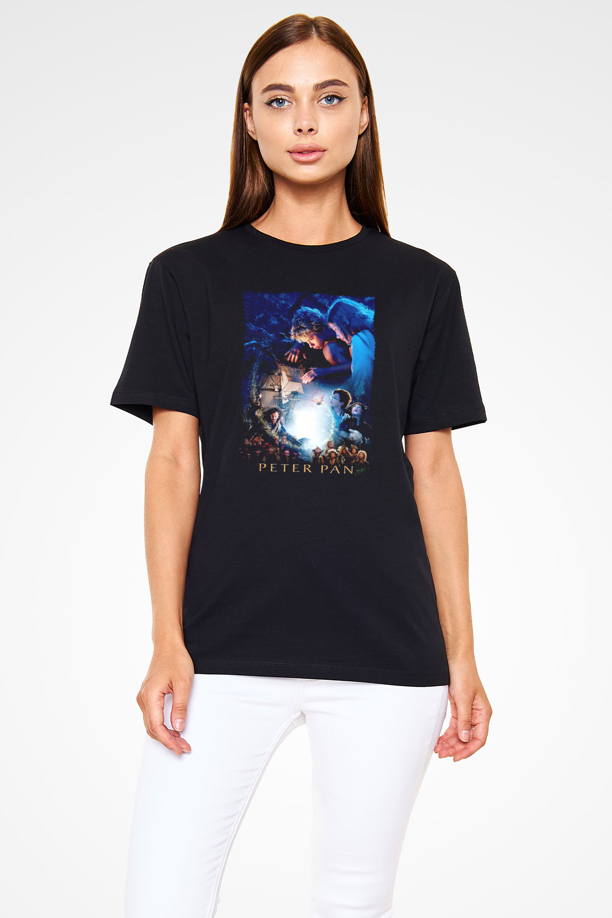 Peter Pan Siyah Unisex Tişört T-Shirt