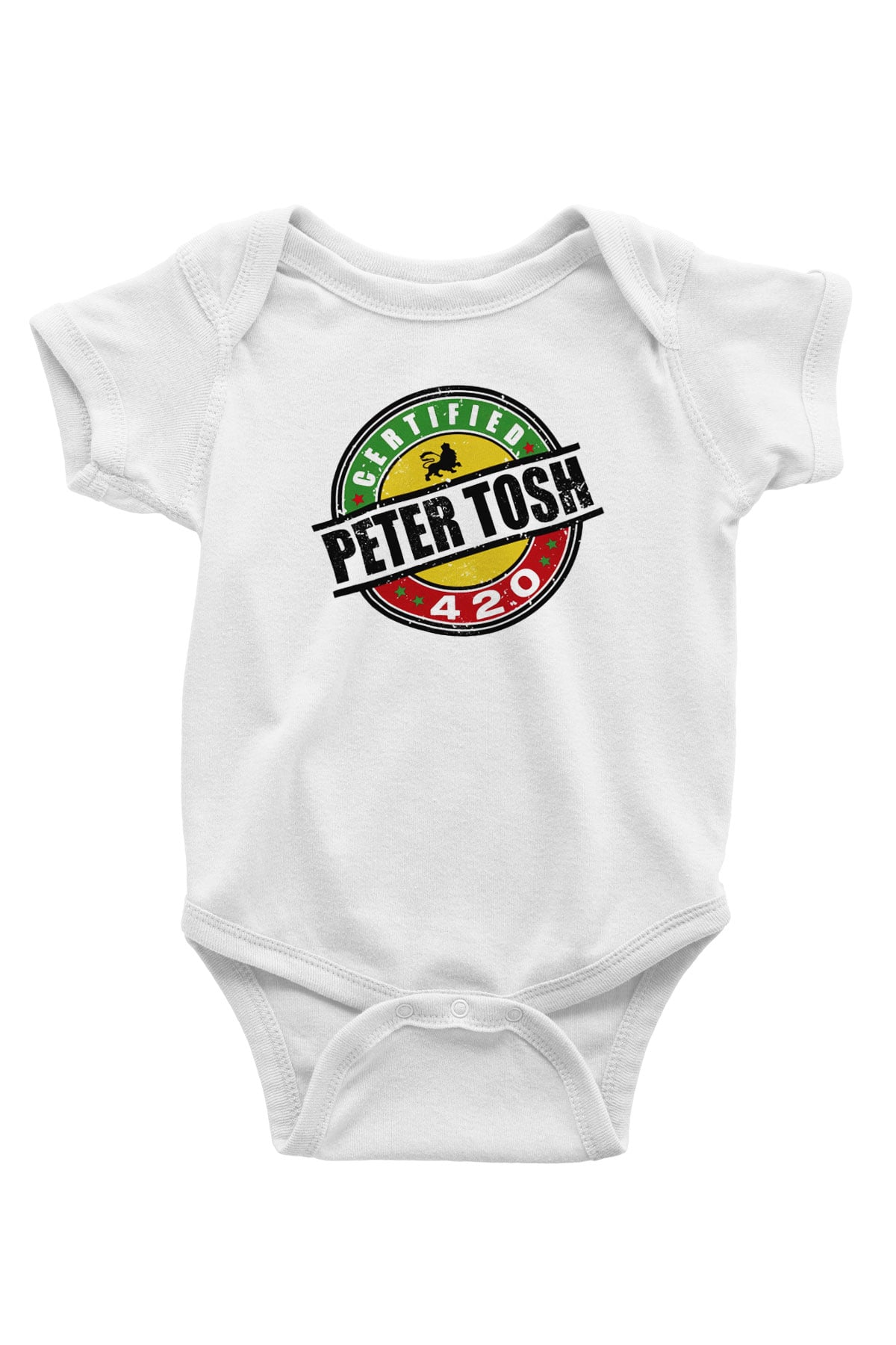 Peter Tosh Baskılı Beyaz Unisex Bebek Body - Zıbın