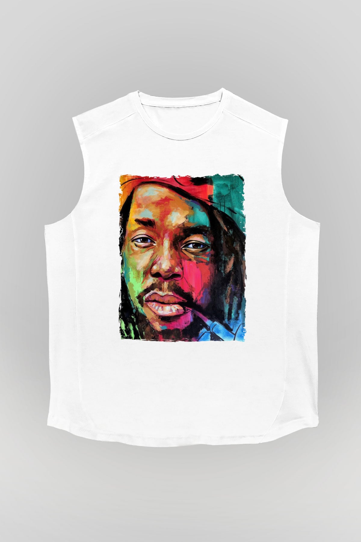 Peter Tosh Beyaz Unisex Kolsuz Tişört