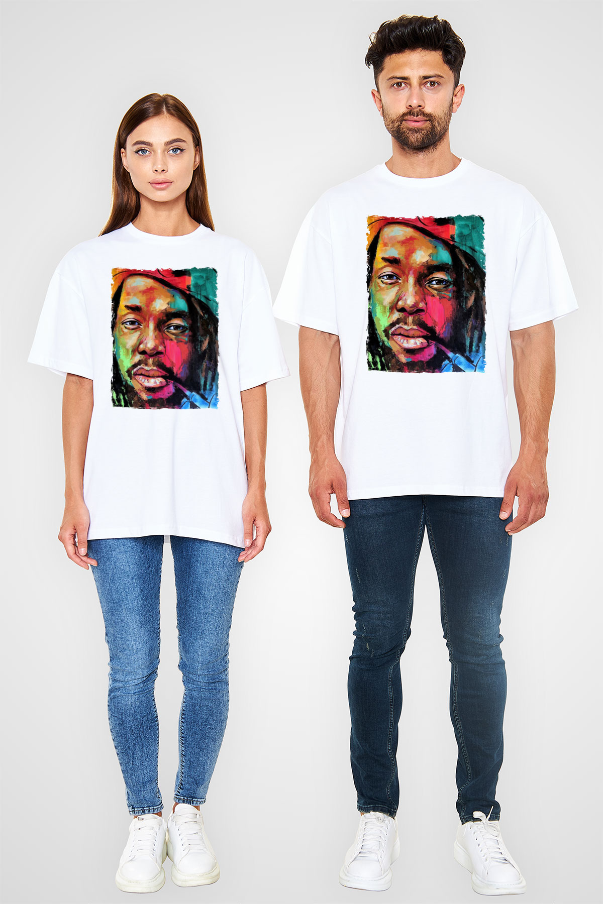 Peter Tosh Beyaz Unisex Tişört T-Shirt - TişörtFabrikası