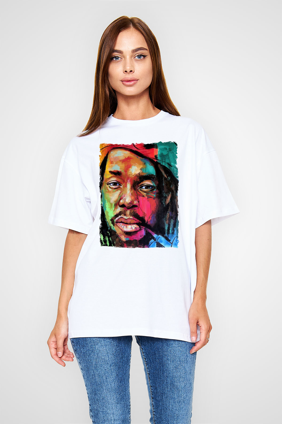 Peter Tosh Beyaz Unisex Tişört T-Shirt - TişörtFabrikası
