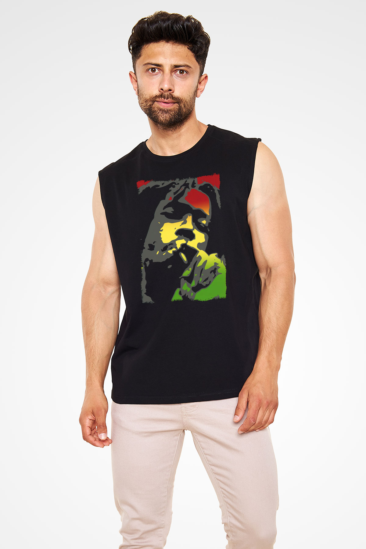 Peter Tosh Siyah Unisex Kolsuz Tişört