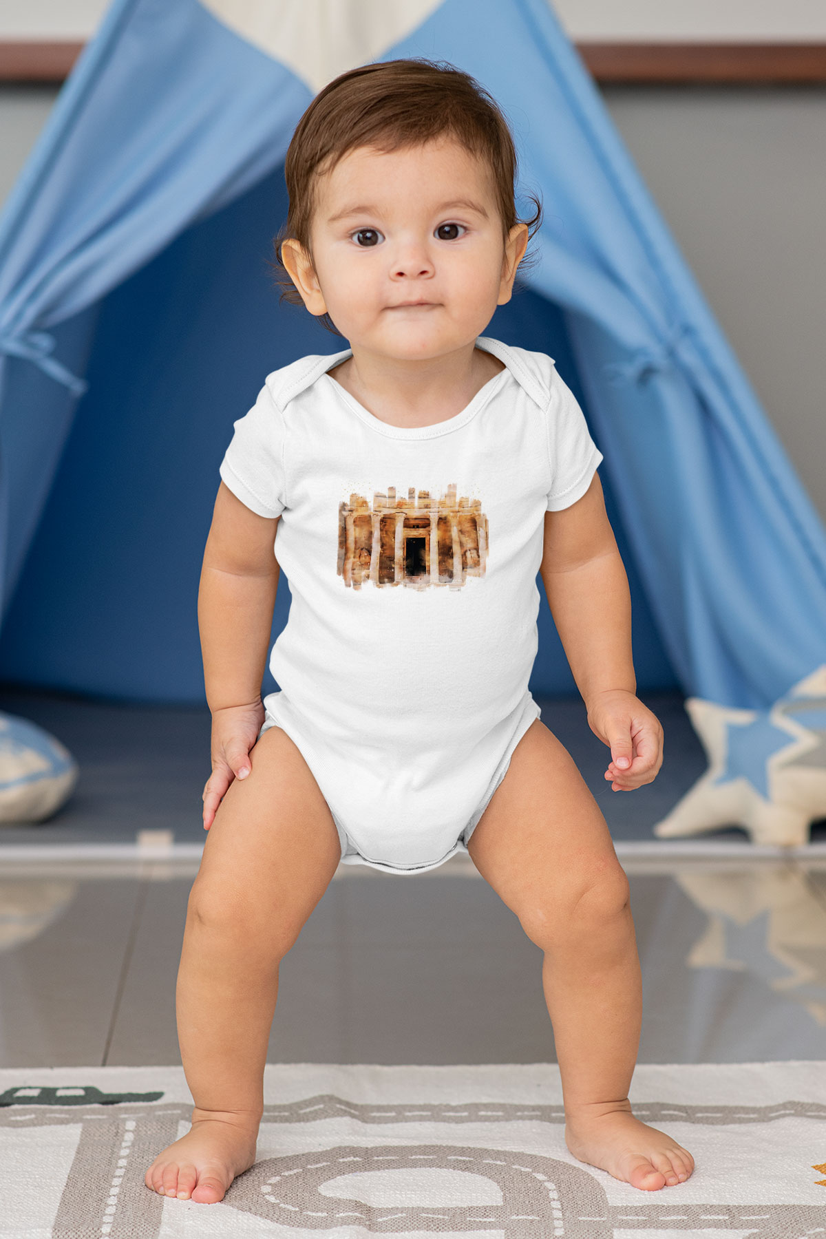 Petra Beyaz Bebek Body - Zıbın