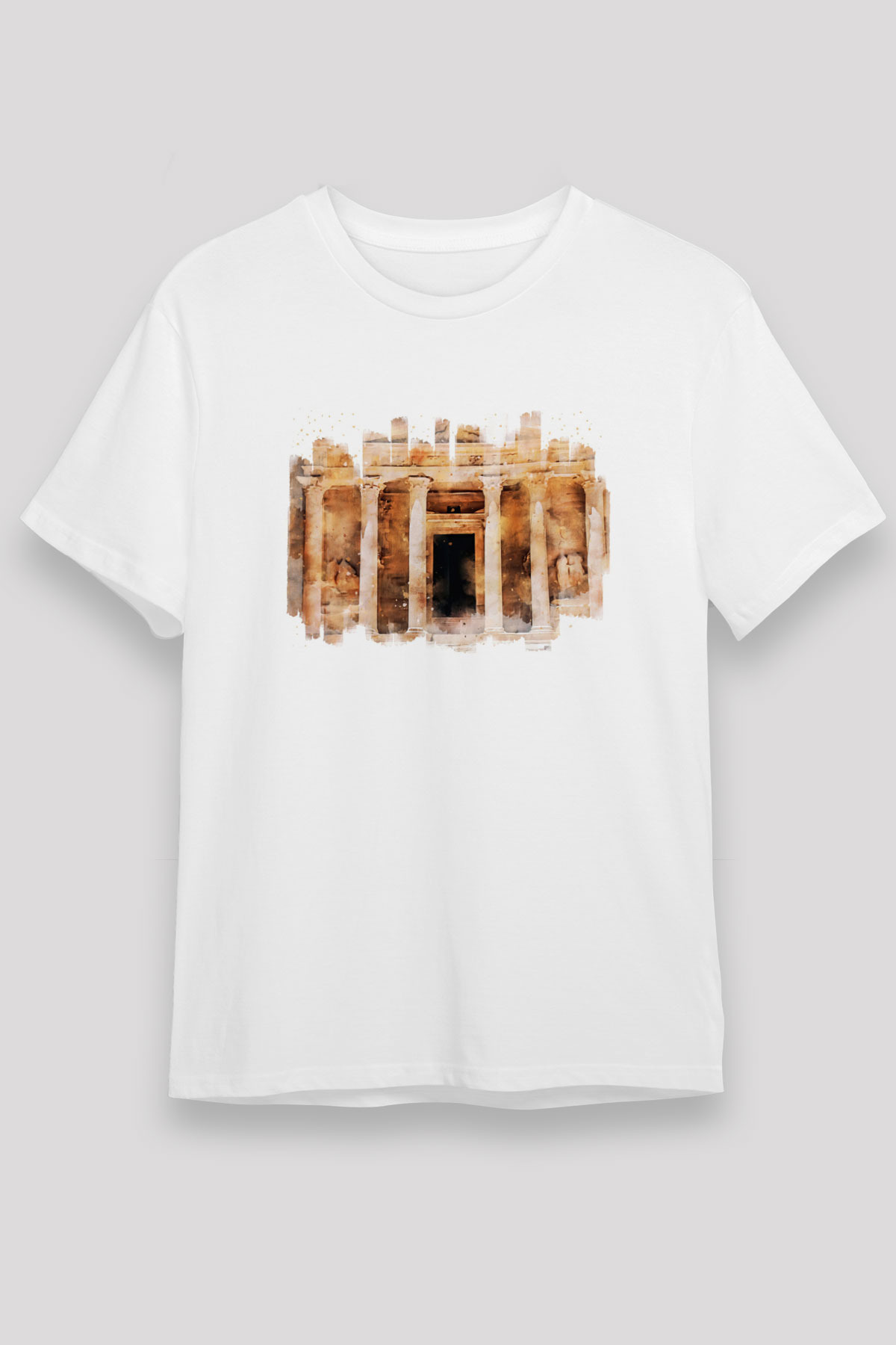 Petra Beyaz Unisex Tişört T-Shirt - TişörtFabrikası