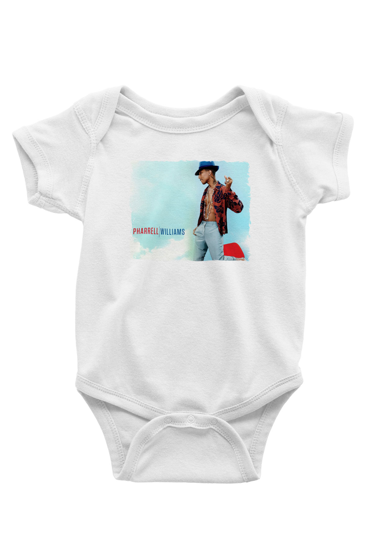 Pharrel Williams Beyaz Bebek Body - Zıbın