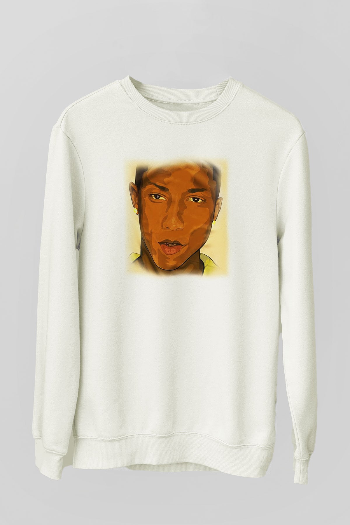 Pharrel Williams Beyaz Unisex Sweatshirt