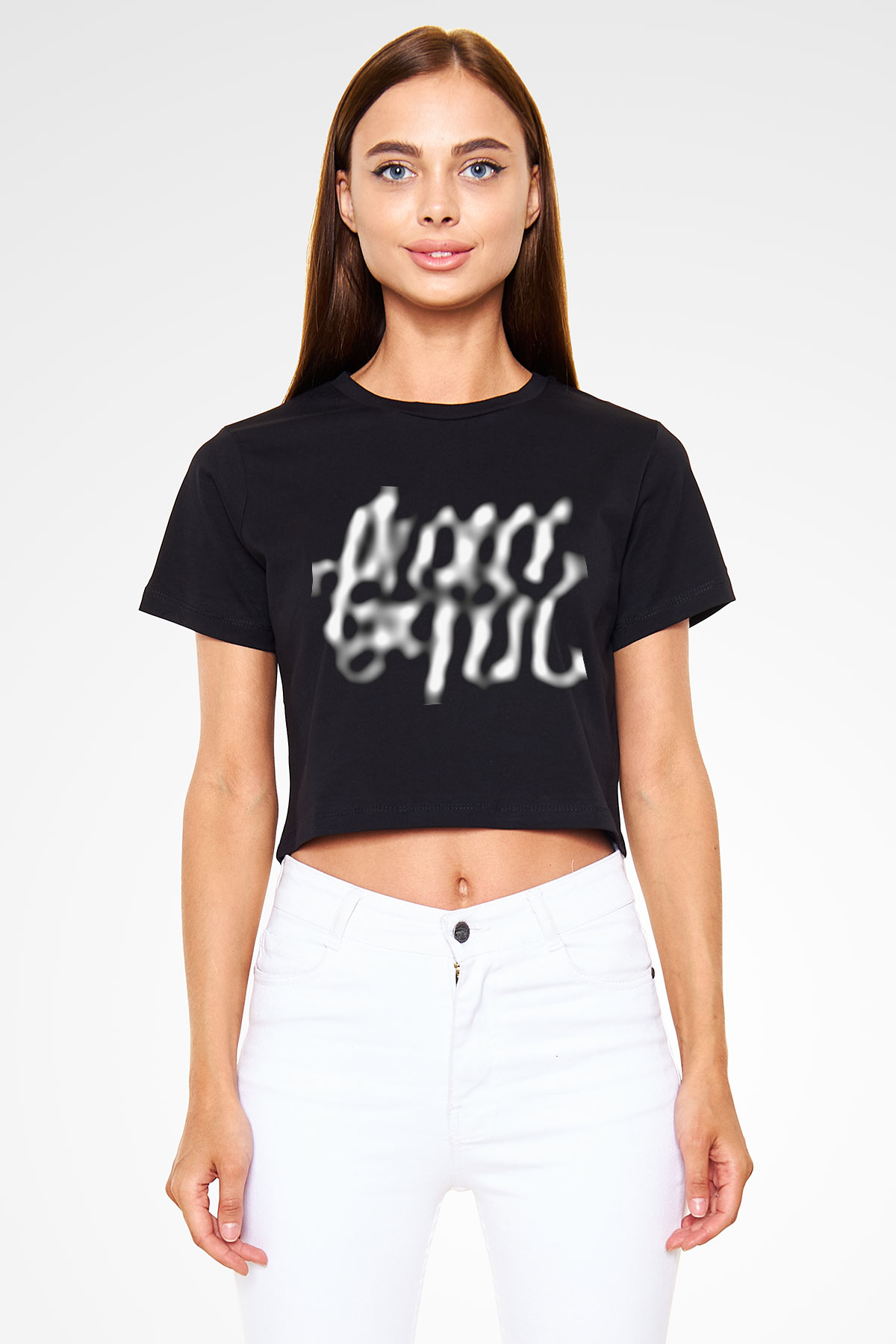Pierce the Veil Siyah Crop Top Tişört