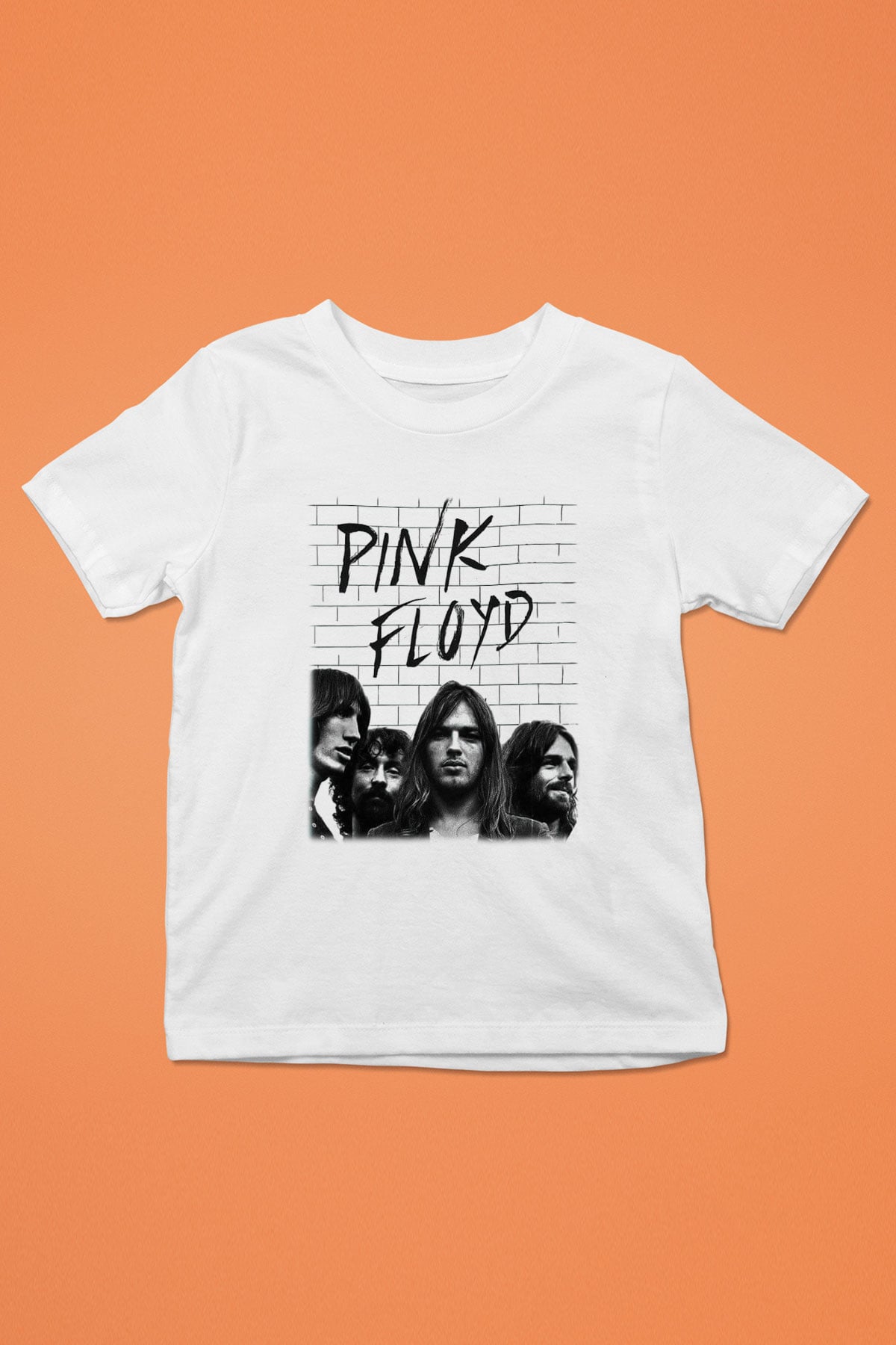 Pink Floyd Baskılı Beyaz Unisex Çocuk Tişört