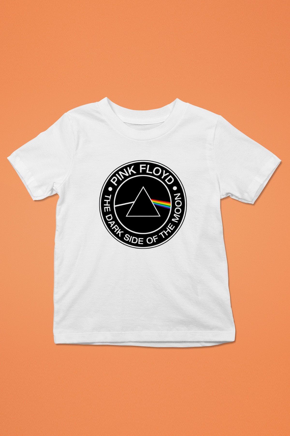 Pink Floyd Baskılı Beyaz Unisex Çocuk Tişört