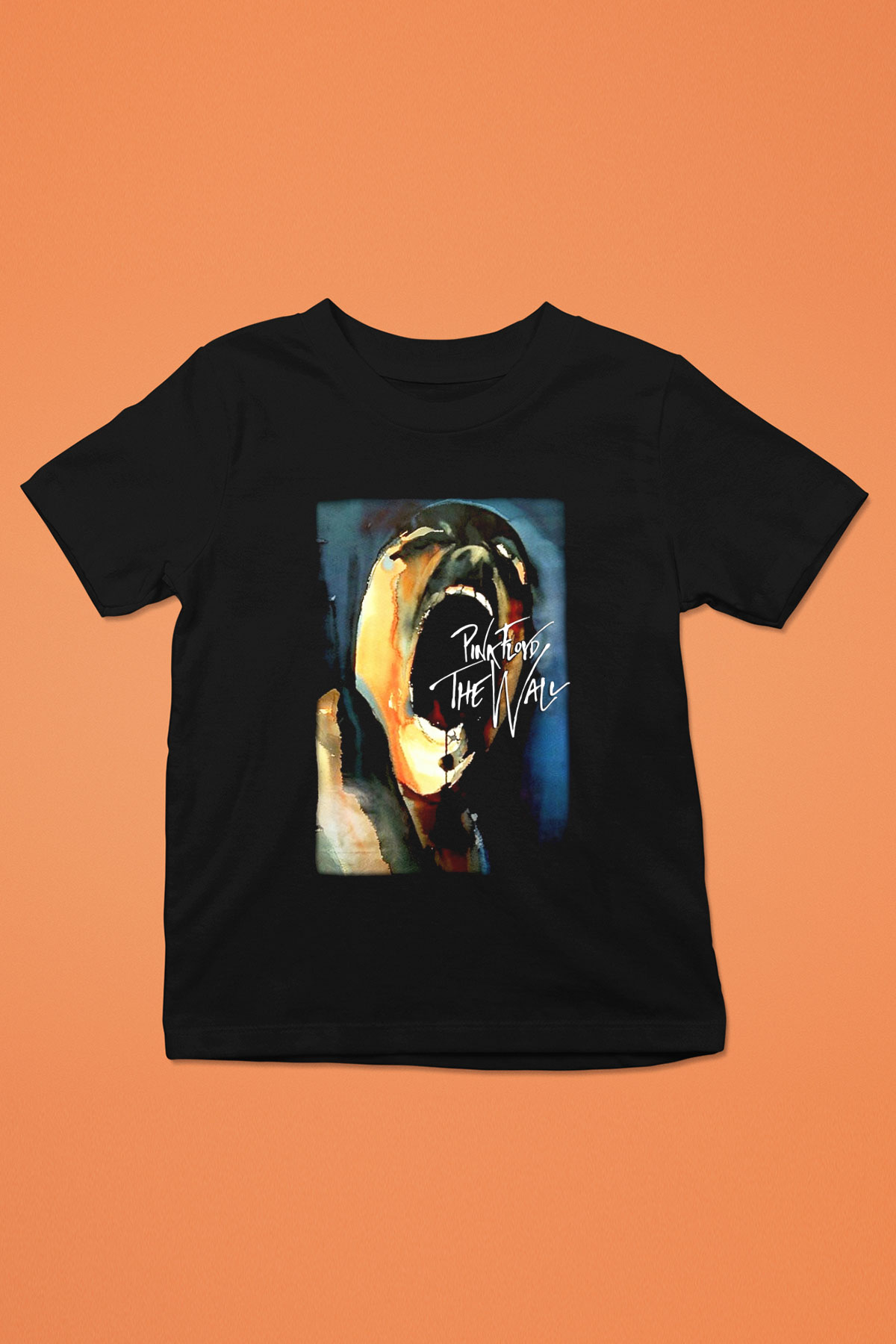Pink Floyd Baskılı Siyah Unisex Çocuk Tişört