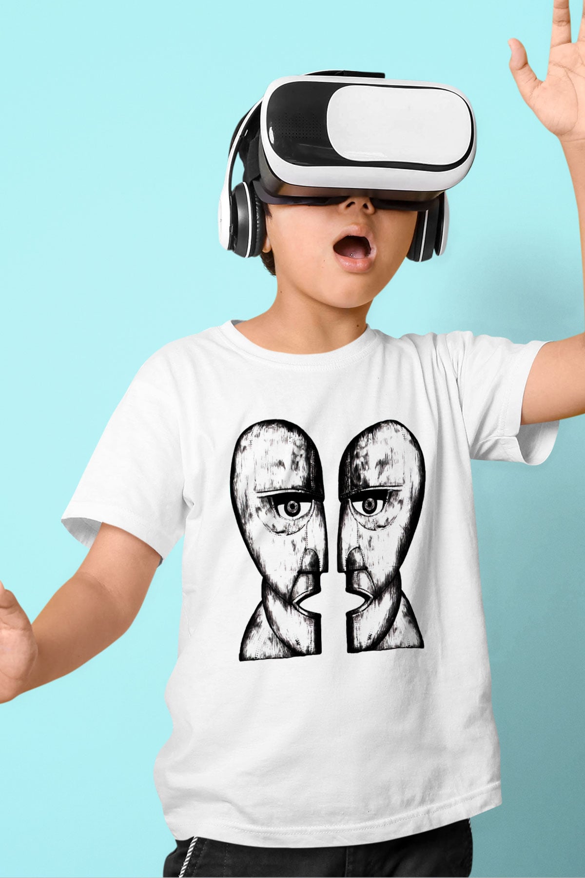 Pink Floyd Beyaz Unisex Çocuk Tişört