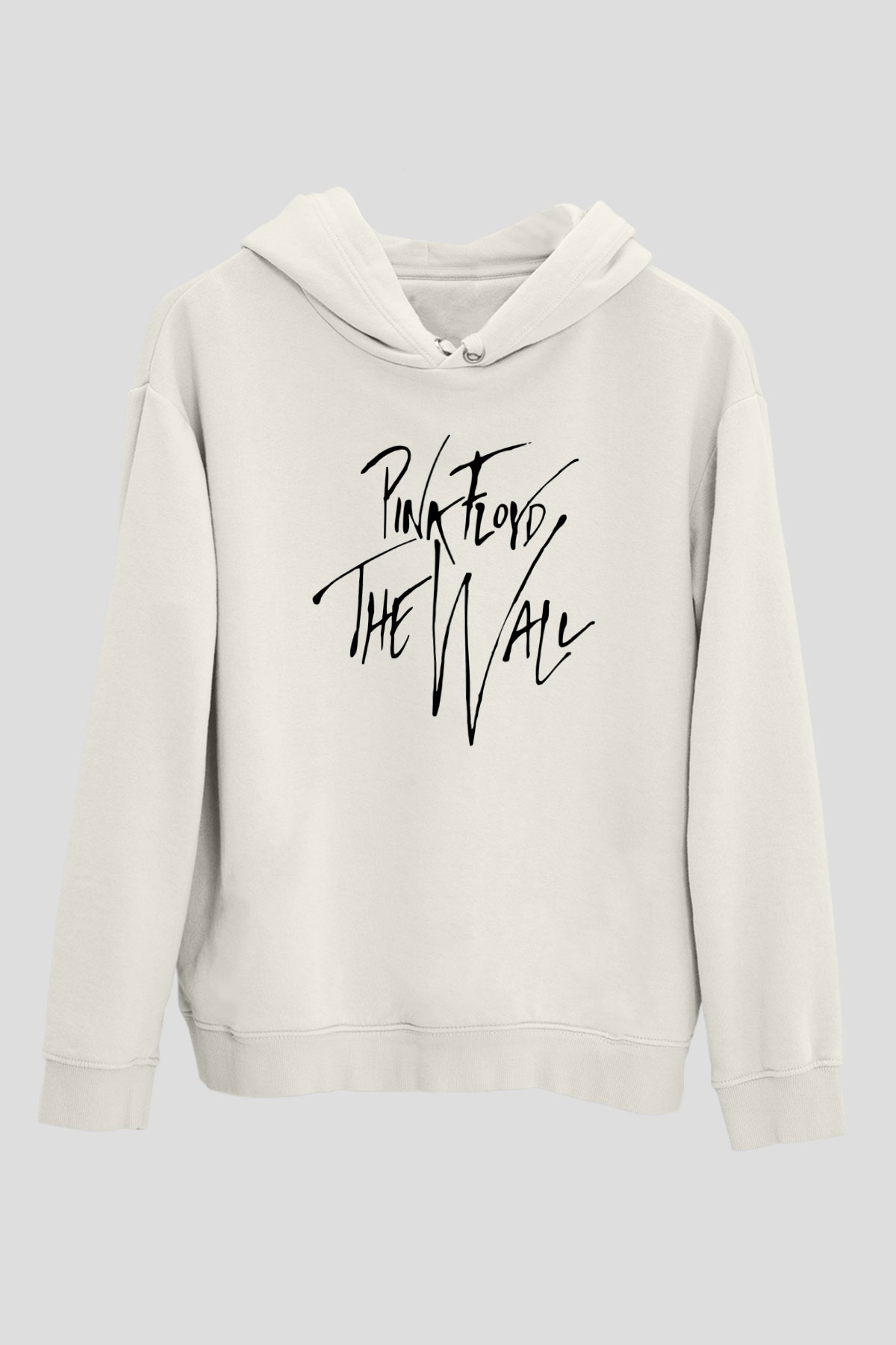 Pink Floyd Beyaz Unisex Kapşonlu Sweatshirt