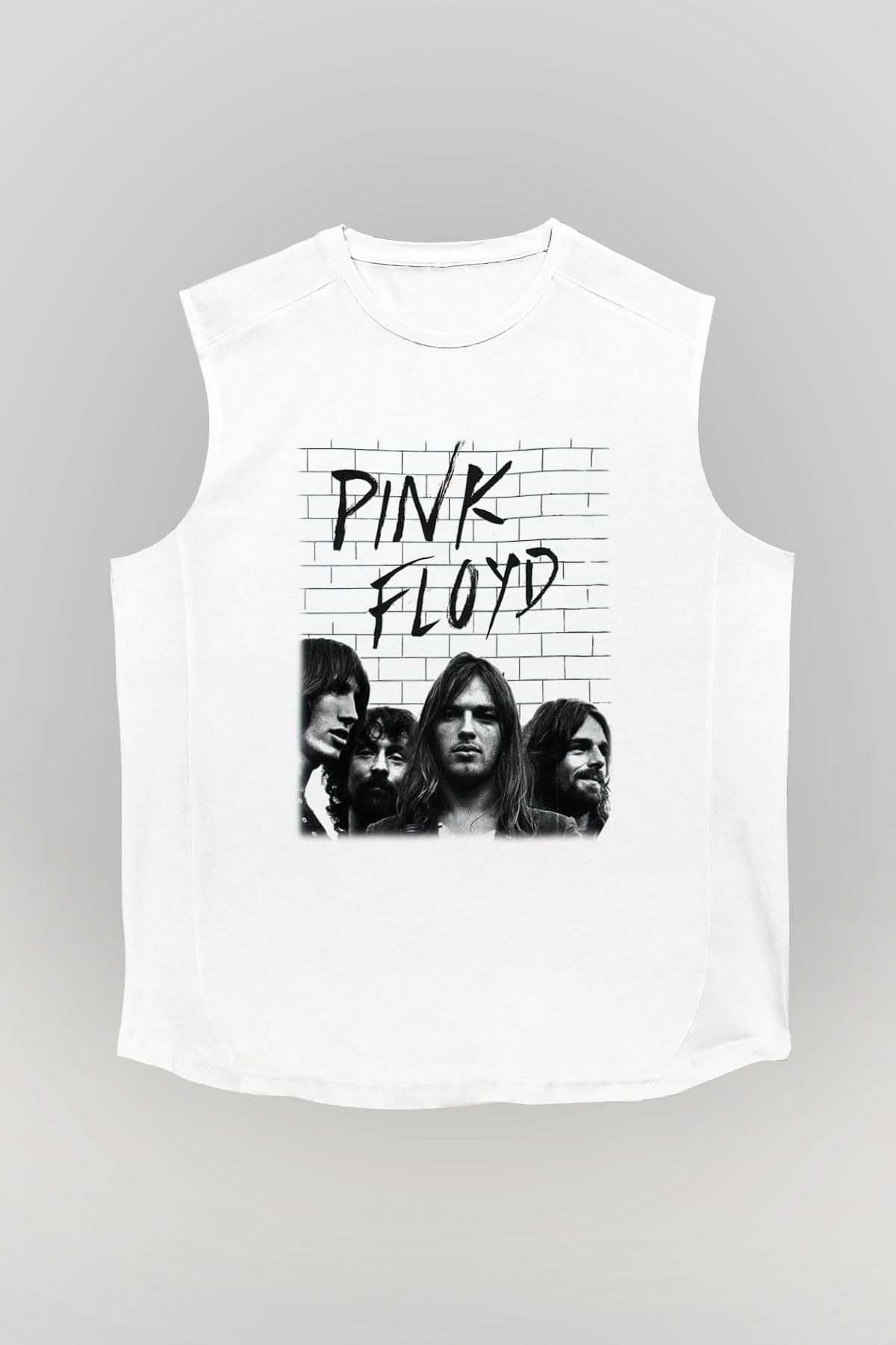 Pink Floyd Beyaz Unisex Kolsuz Tişört