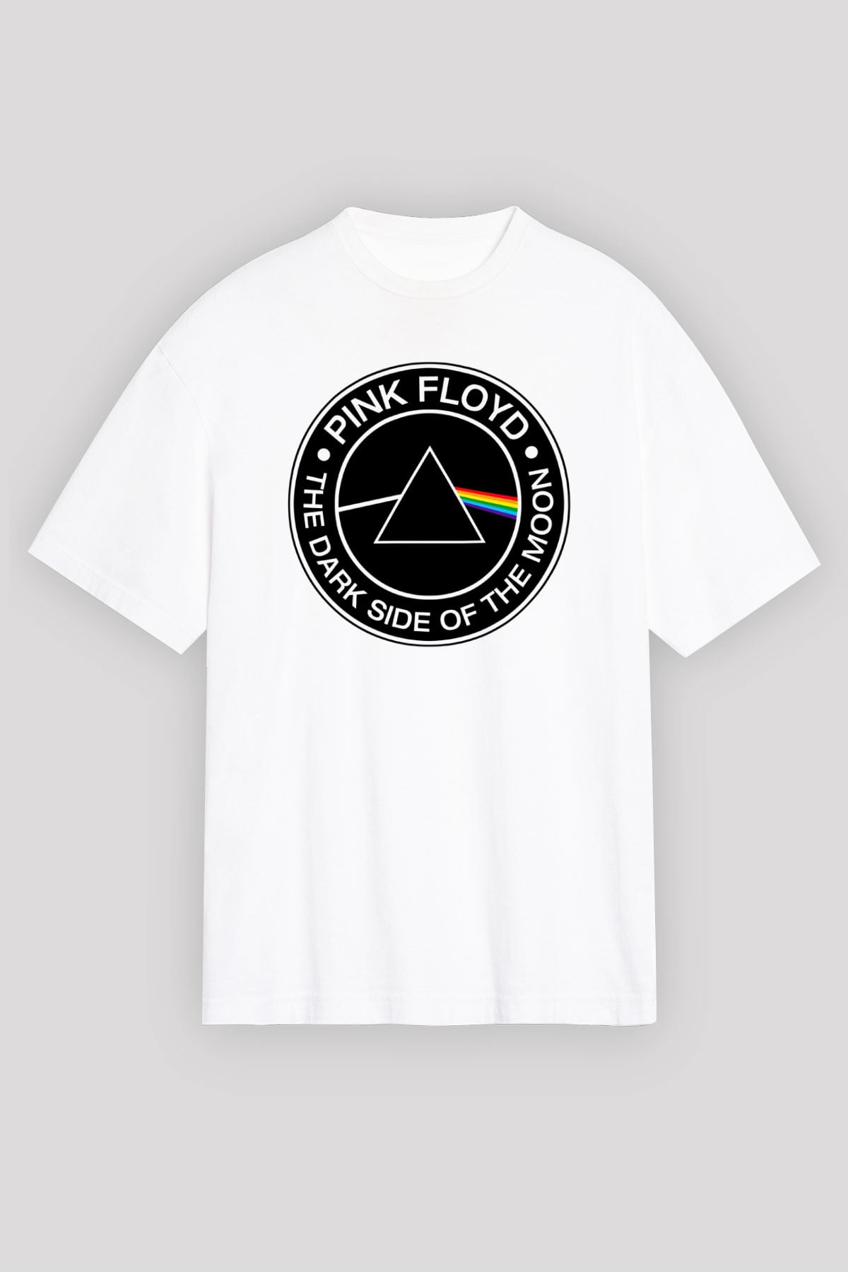 Pink Floyd Beyaz Unisex Oversize Tişört T-Shirt