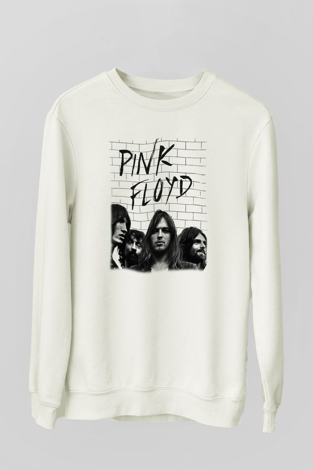 Pink Floyd Beyaz Unisex Sweatshirt