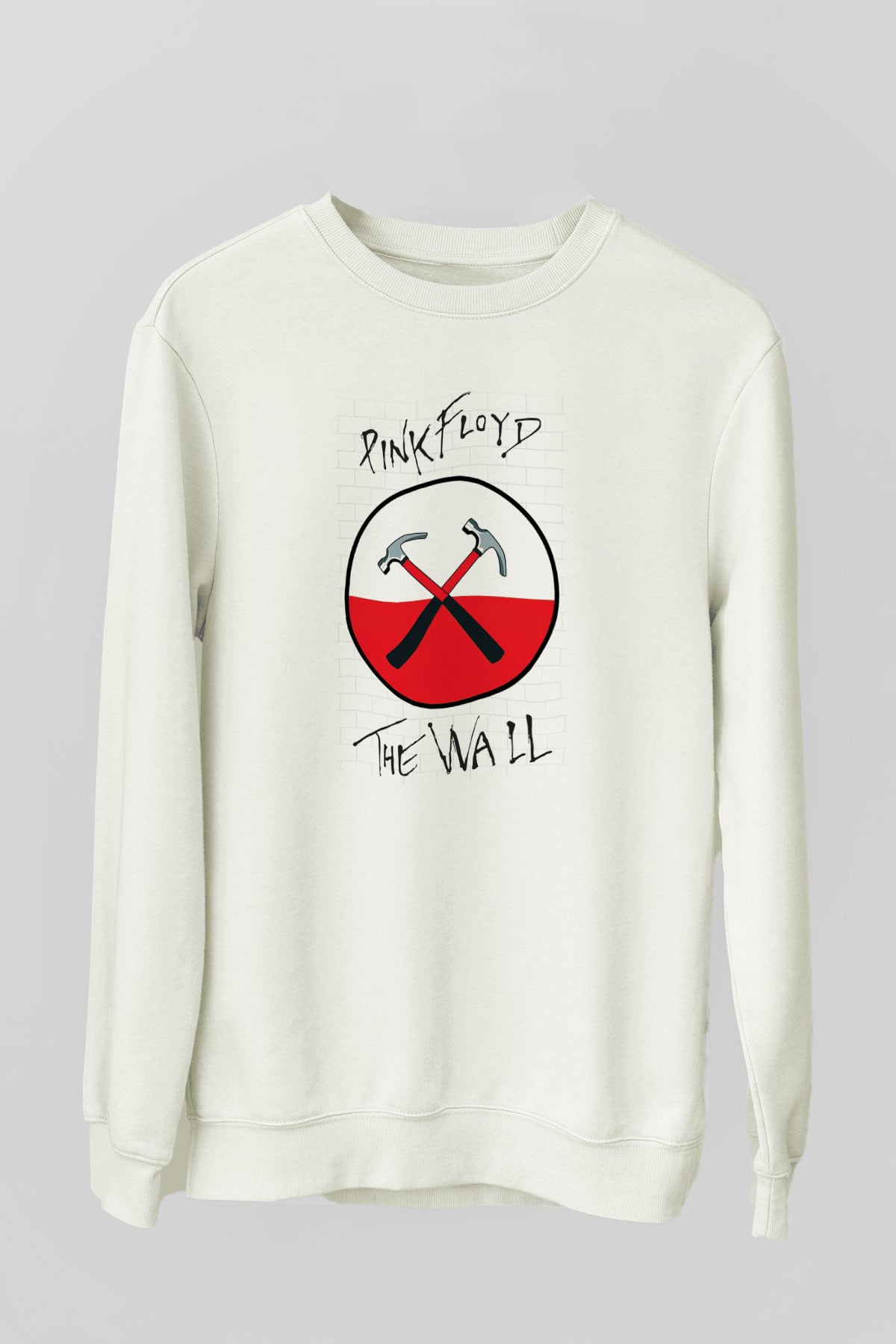 Pink Floyd Beyaz Unisex Sweatshirt