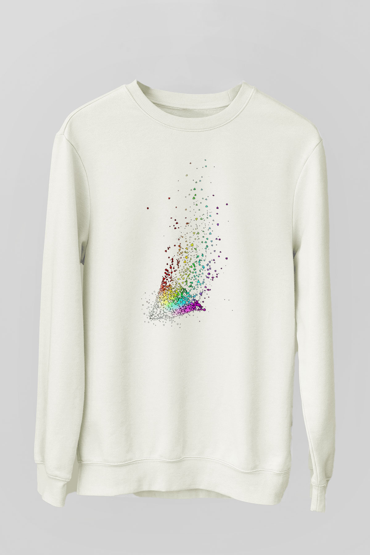 Pink Floyd Beyaz Unisex Sweatshirt