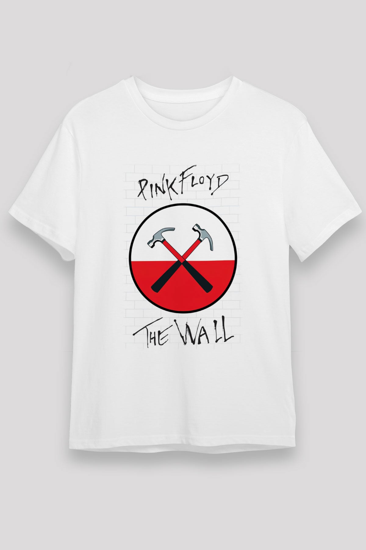 Pink Floyd Beyaz Unisex Tişört T-Shirt - TişörtFabrikası