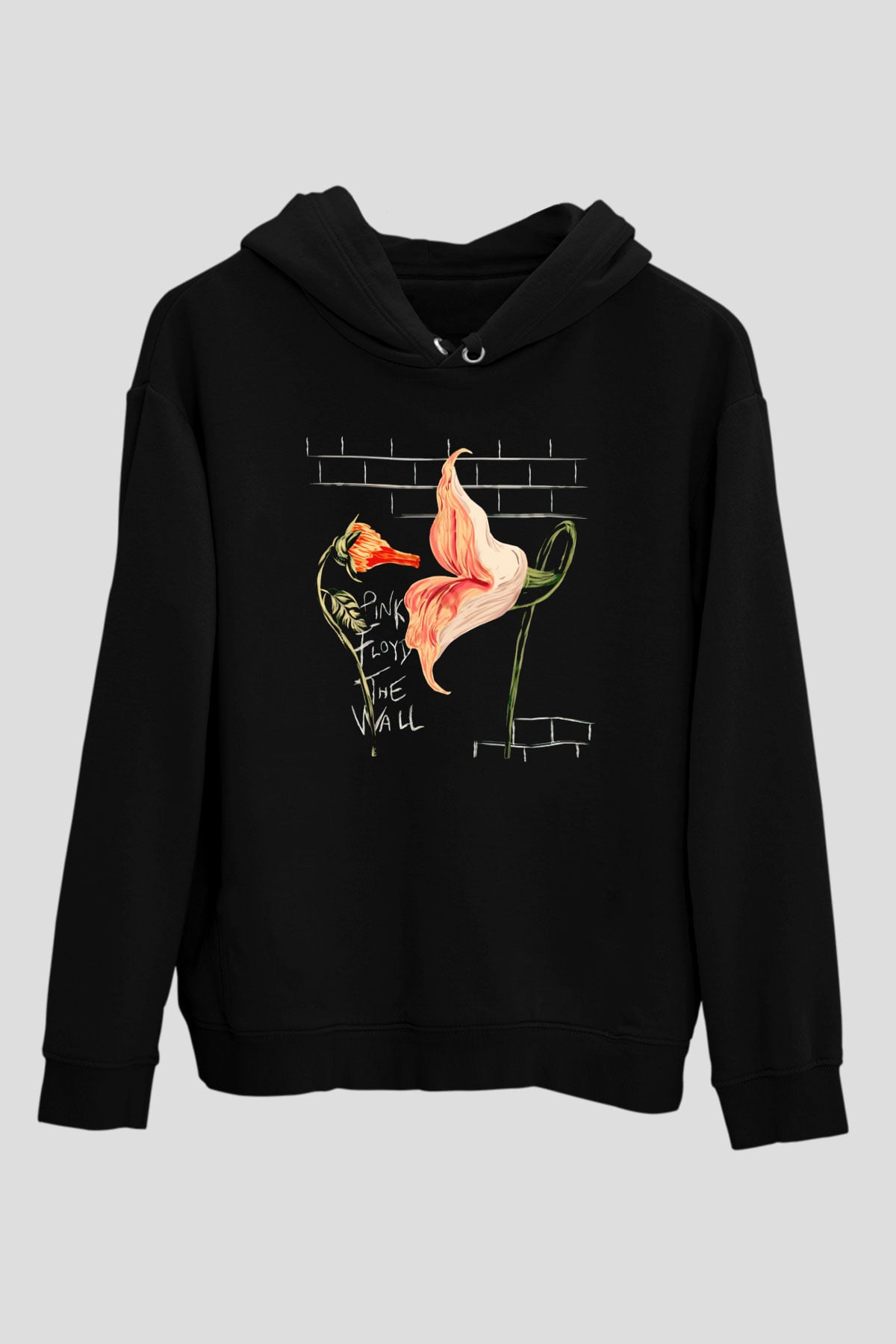 Pink Floyd Siyah Unisex Kapüşonlu Sweatshirt