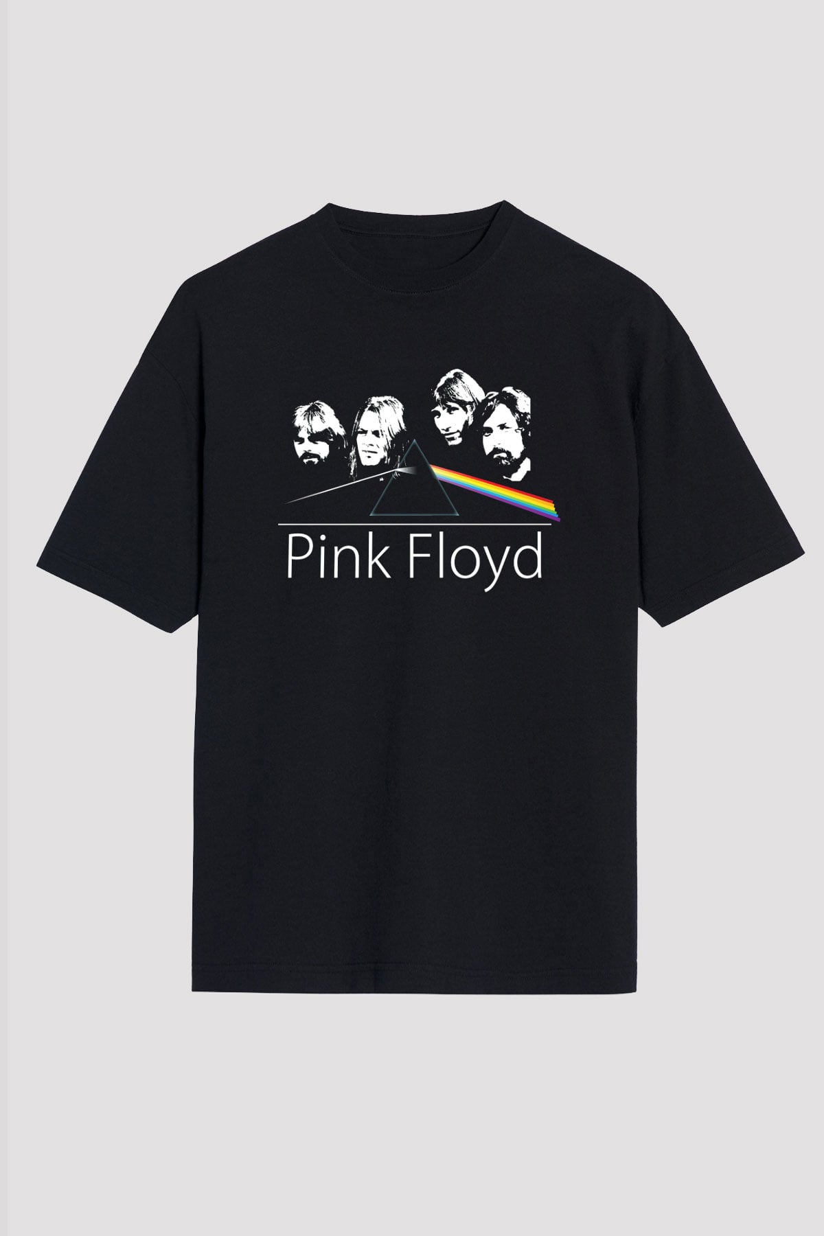 Pink Floyd Siyah Unisex Oversize Tişört T-Shirt