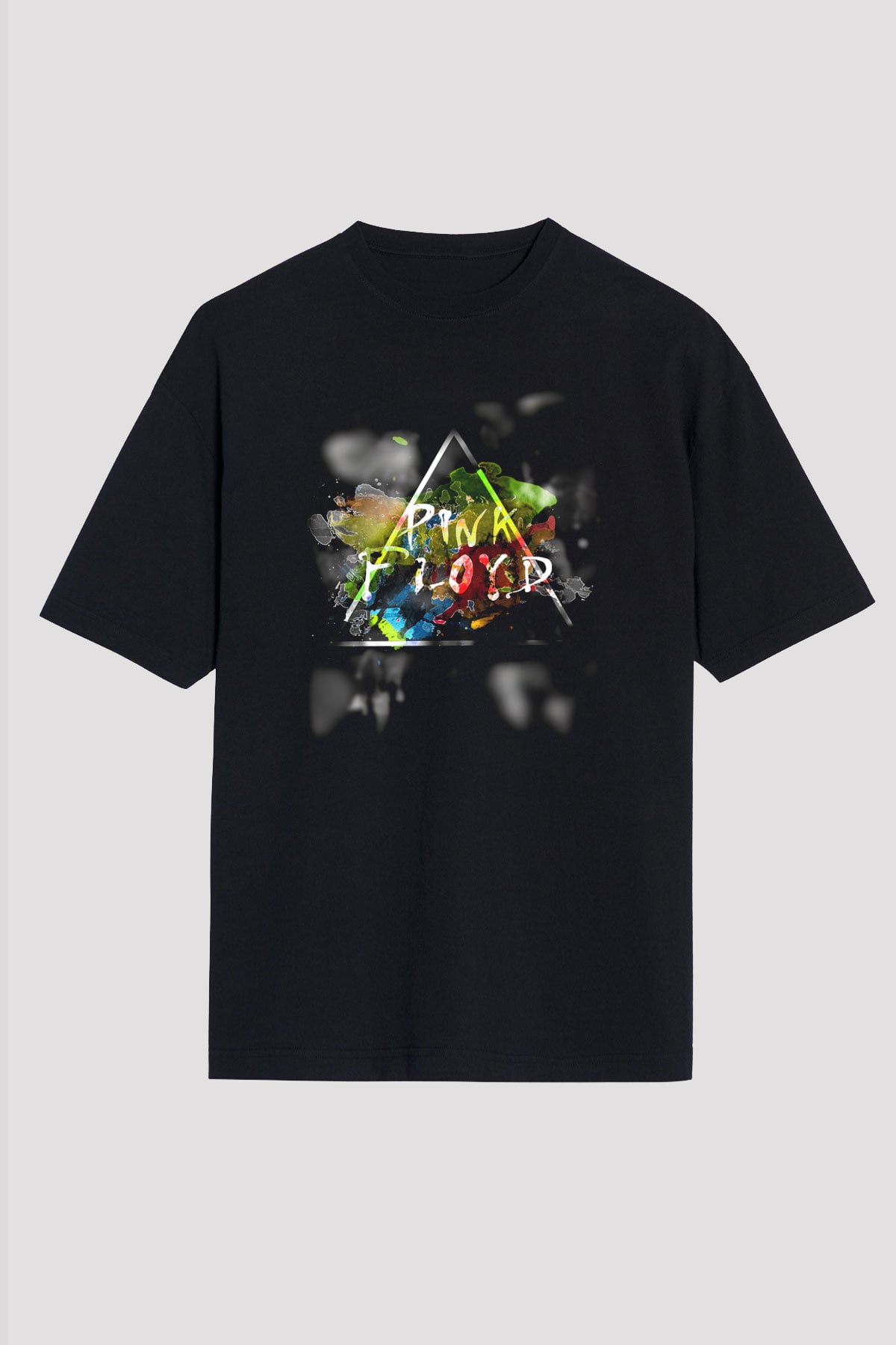 Pink Floyd Siyah Unisex Oversize Tişört T-Shirt