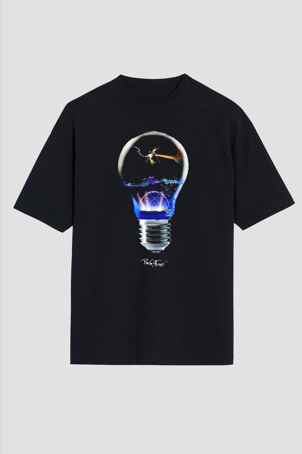 Pink Floyd Siyah Unisex Oversize Tişört T-Shirt