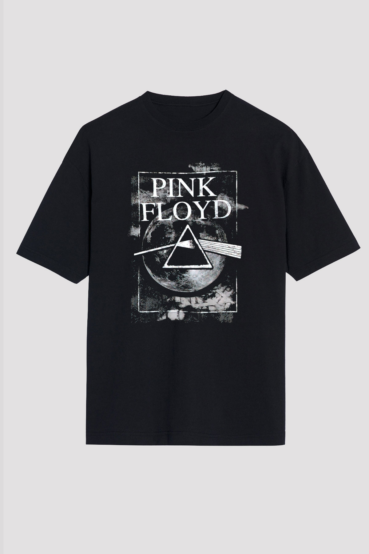 Pink Floyd Siyah Unisex Oversize Tişört T-Shirt