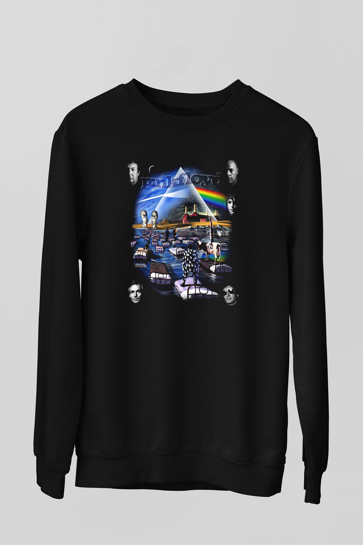 Pink Floyd Siyah Unisex Sweatshirt