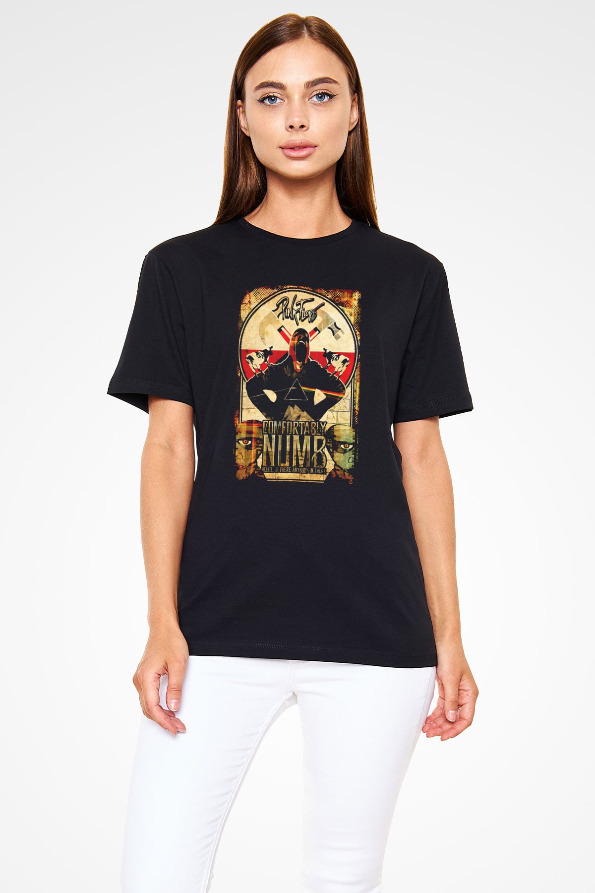 Pink Floyd Siyah Unisex Tişört T-Shirt - TişörtFabrikası