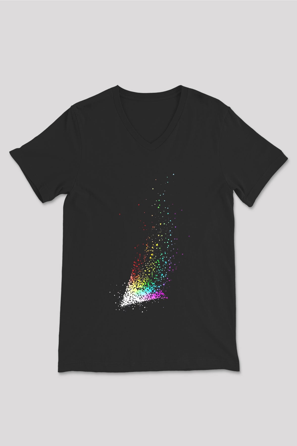 Pink Floyd Siyah Unisex V Yaka Tişört T-Shirt