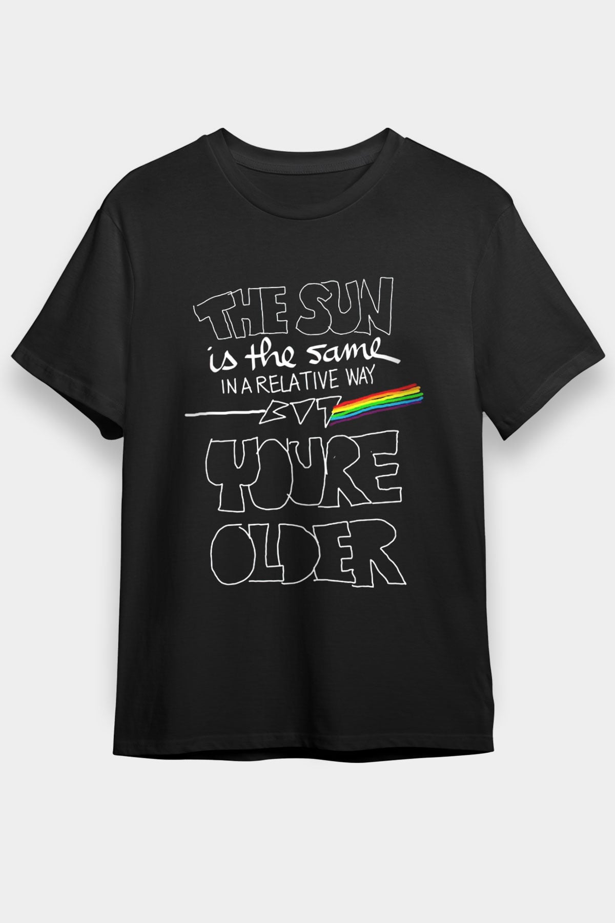 Pink Floyd The Sun Is The Same Siyah Unisex Tişört T-Shirt - TişörtFabrikası