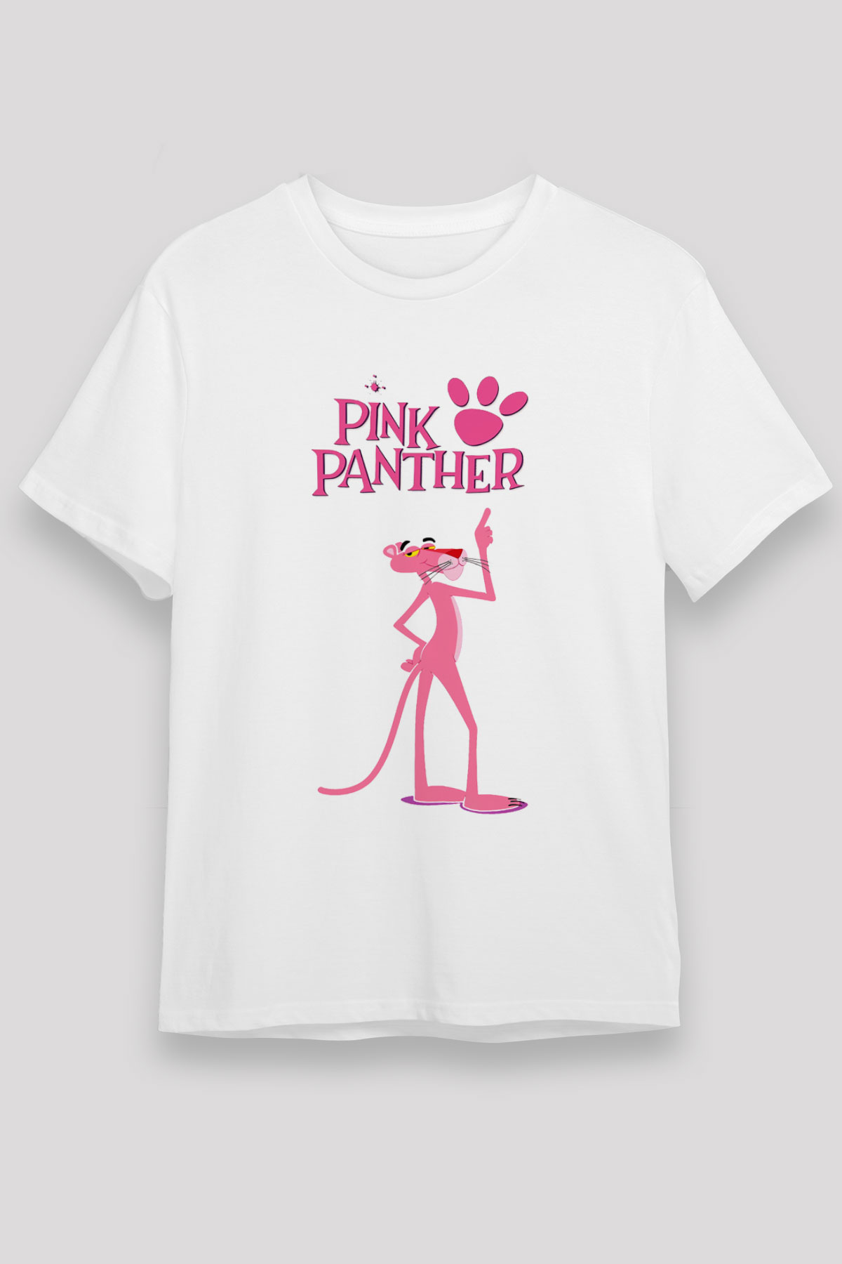 Pink Panther Beyaz Unisex Tişört
