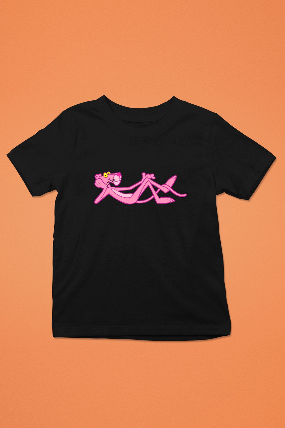 Pink Panther Siyah Unisex  Çocuk Tişört