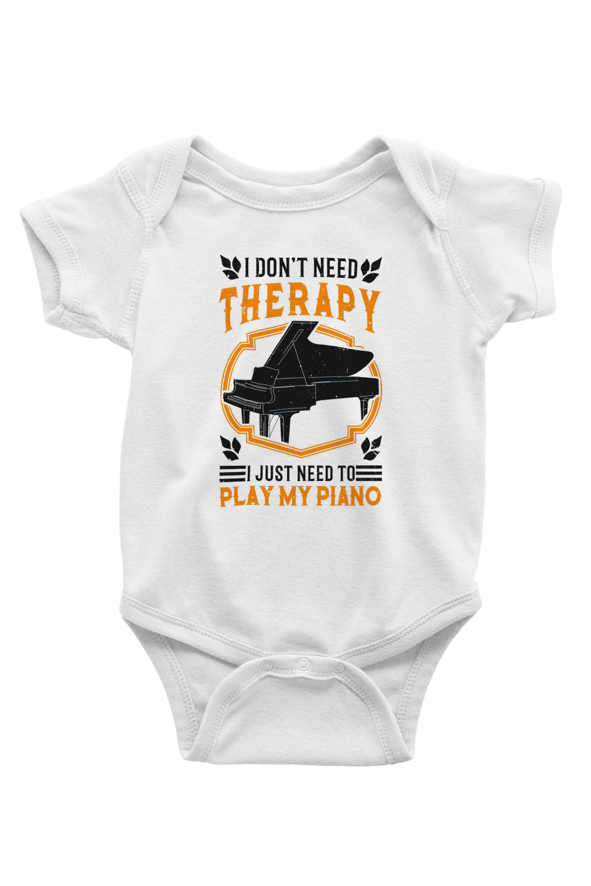 Piyanist Beyaz Bebek Body - Zıbın