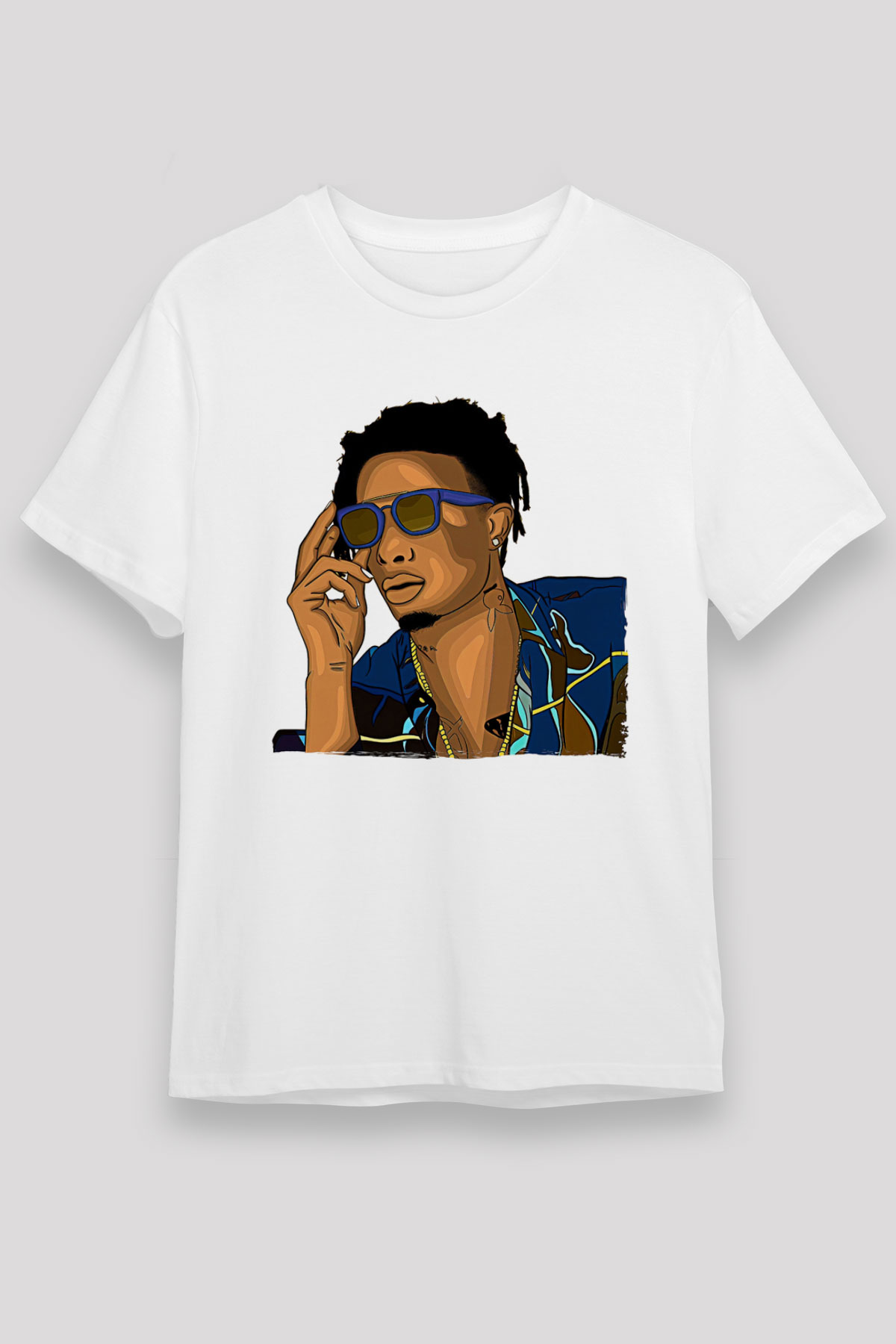 Playboi Carti Baskılı Unisex Beyaz Tişört - Tshirt